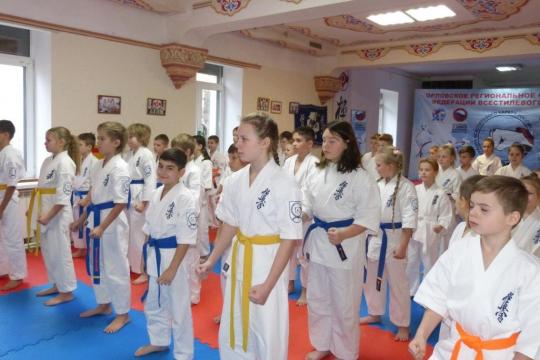 Детский Фестиваль по Всестилевому каратэ в разделе ката Орловской Областной